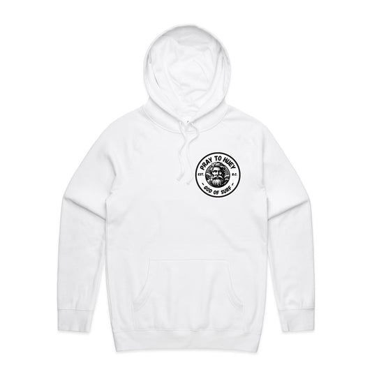 Pray To Huey heavyweight surf hoodie in black — Australian surf apparel